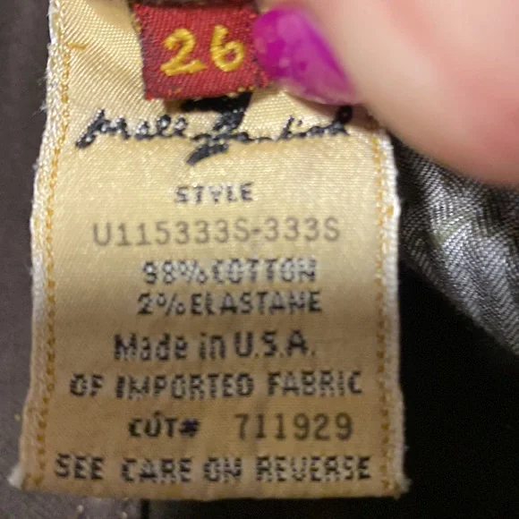 7  for all mankind brown stretch jeans, very soft and comfortable.  Love ❤️ - Picture 6 of 6